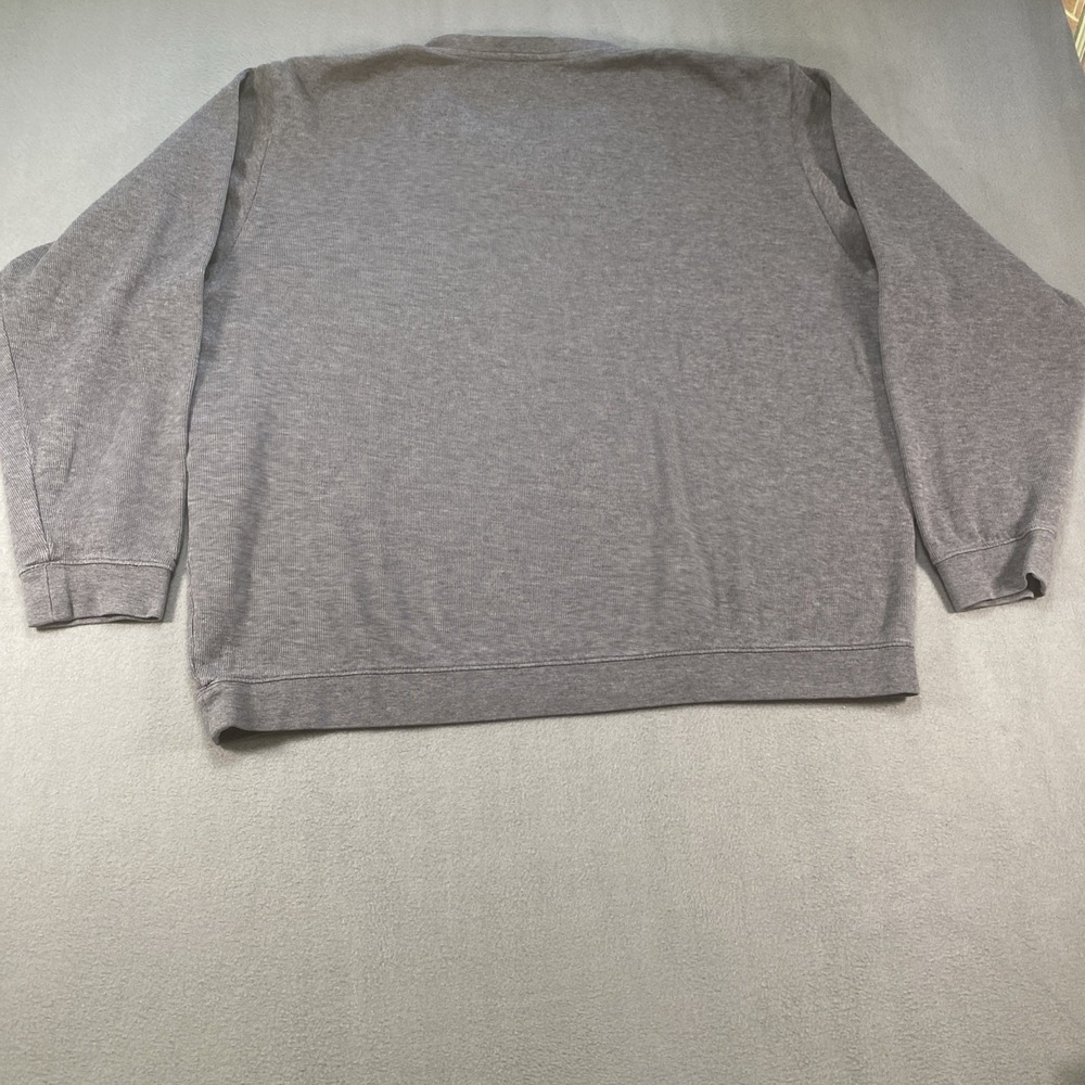Cutter and Buck Mens Pull Over Ribbed Knit Sweater V-Neck Gray XL - Picture 6 of 7